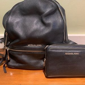 Michael Kors Backpack and matching wallet